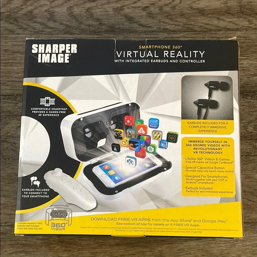 Sharper Image Virtual Reality Headset - Black